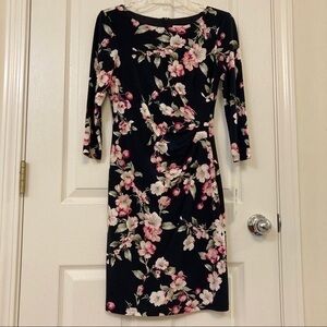 Eliza J 3/4 sleeve floral dress